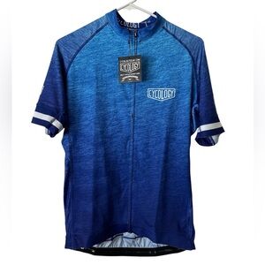 CYCOLOGY Incognito Men's Blue Jersey Performance Cycling Shirt size L